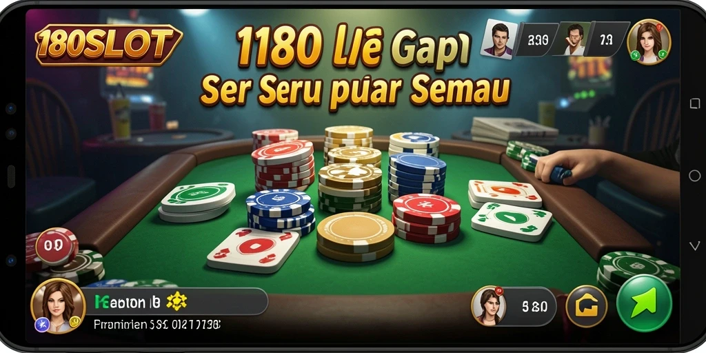 Tangkapan layar 180SLOT menunjukkan aksi seru permainan Gaple.