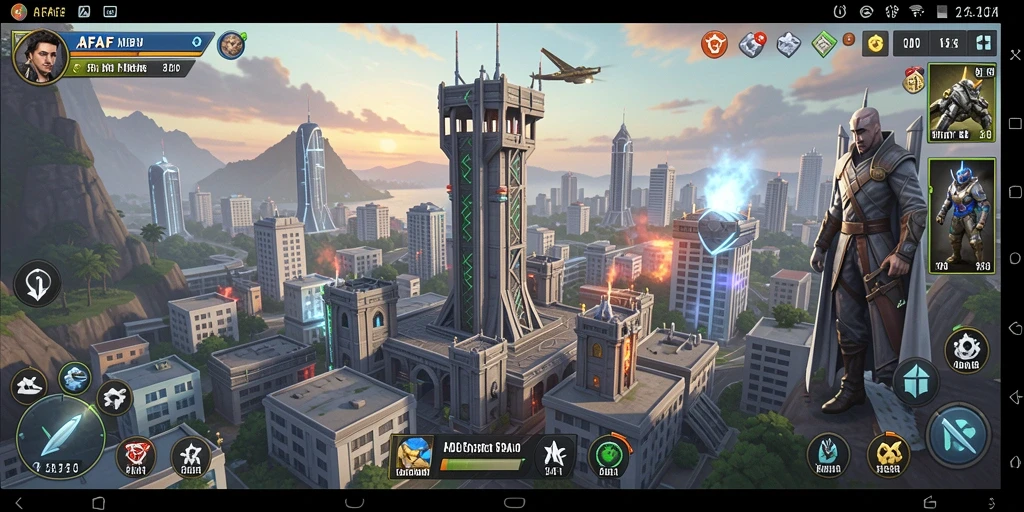 Tangkapan layar menunjukkan aksi mendebarkan di AFAF, permainan Tower Defense yang menantang.