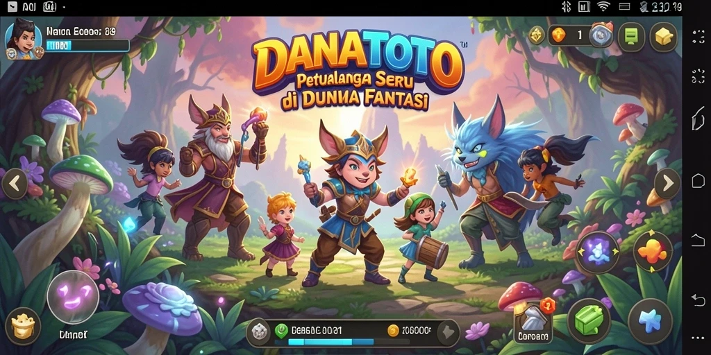 Tangkapan layar gameplay yang menampilkan aksi petualangan seru di DANATOTO.