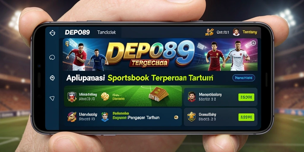 Tampilan antarmuka aplikasi DEPO89 menampilkan fitur taruhan yang menarik.