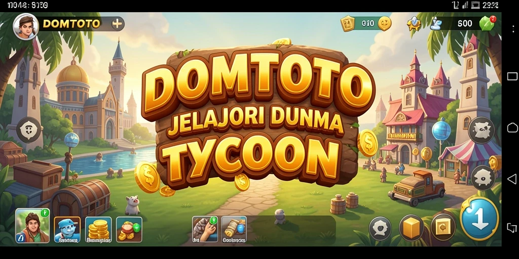 Screenshot menunjukkan gameplay seru dari DOMTOTO yang penuh dengan strategi dan manajemen.