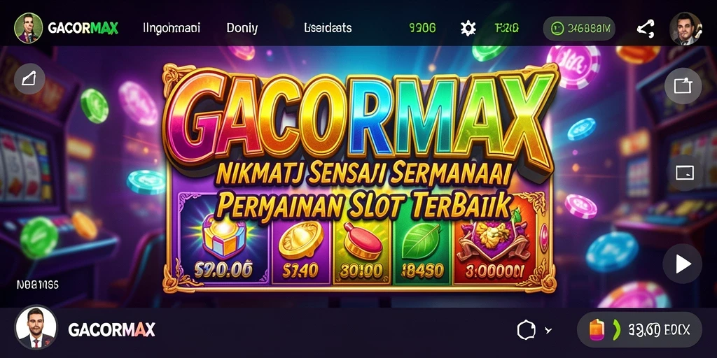 Tampilan gameplay Slot GACORMAX yang menarik dan seru.