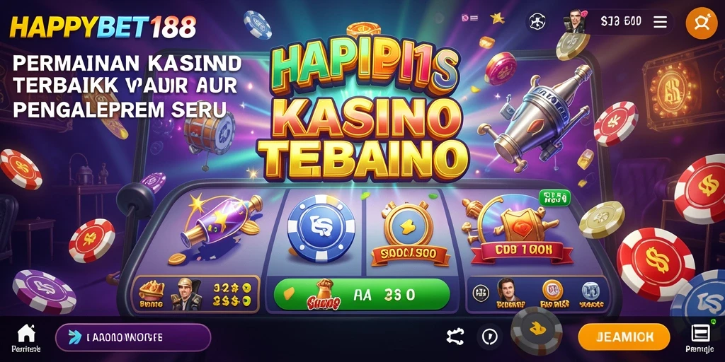 Tampilan gameplay seru di aplikasi Kasino HAPPYBET188.