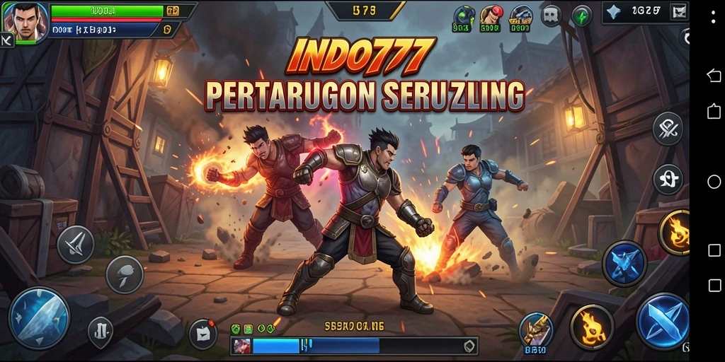 Tampilan gameplay Fighting yang dinamis dan seru.