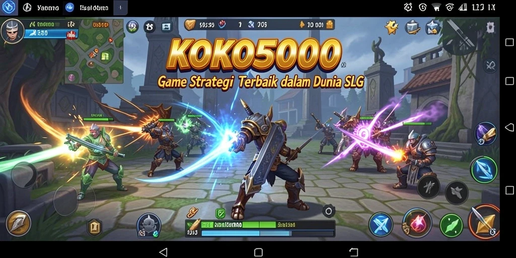 Tampilan gameplay KOKO5000 yang penuh strategi dan aksi.