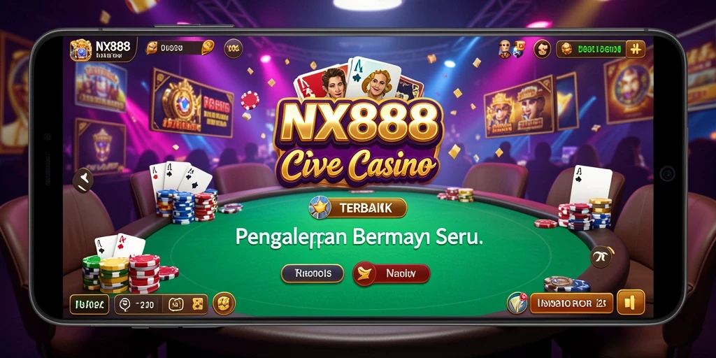 Tampilan gameplay NX888 yang mendebarkan dalam suasana Live Casino.