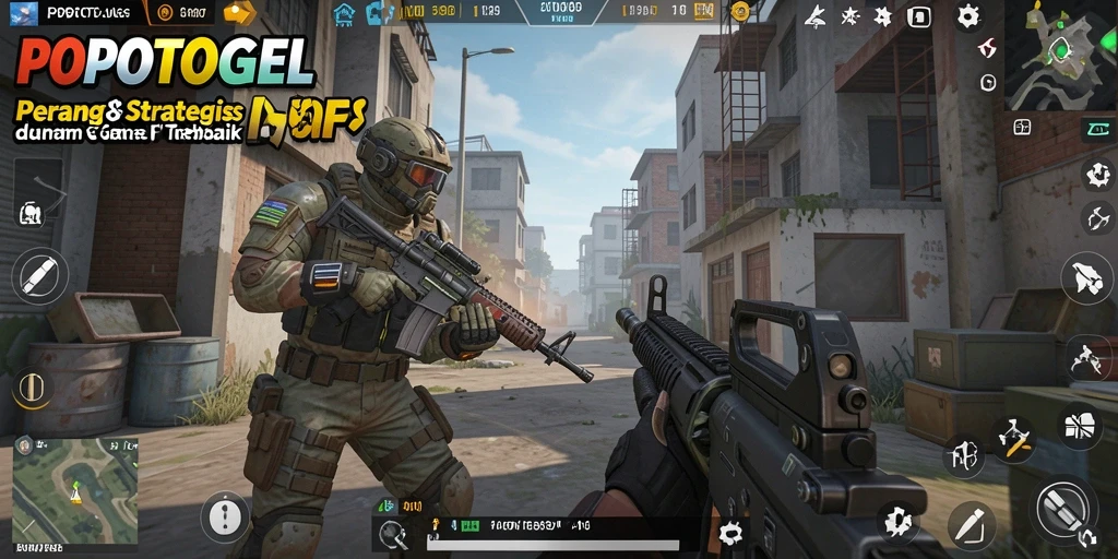 Screenshot dari gameplay seru dalam POPOTOGEL yang menunjukkan aksi FPS menegangkan.