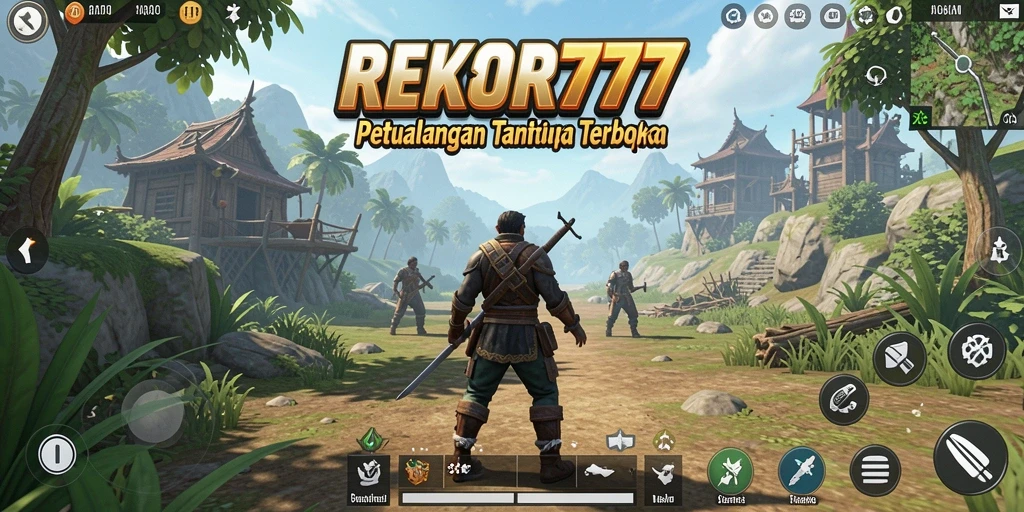 Screenshot gameplay REKOR777 menampilkan eksplorasi dalam dunia terbuka.