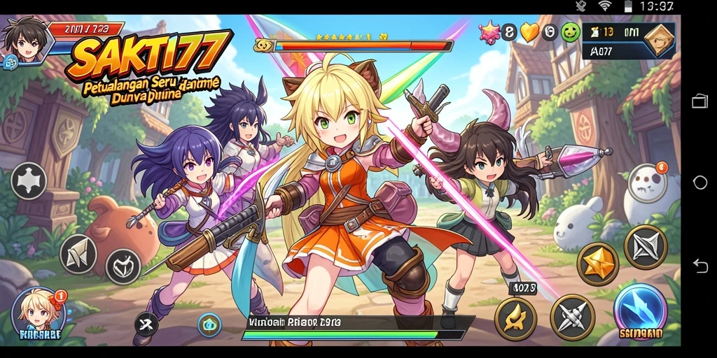 Tampilan gameplay SAKTI77 yang menawarkan pertarungan seru dalam dunia Anime.