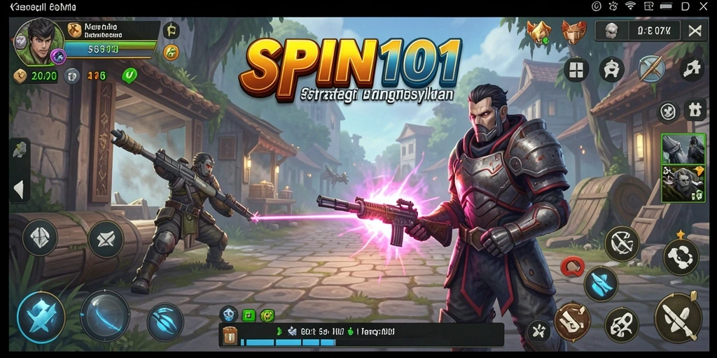 Tampilan gameplay SPIN101 yang menarik dan strategis.